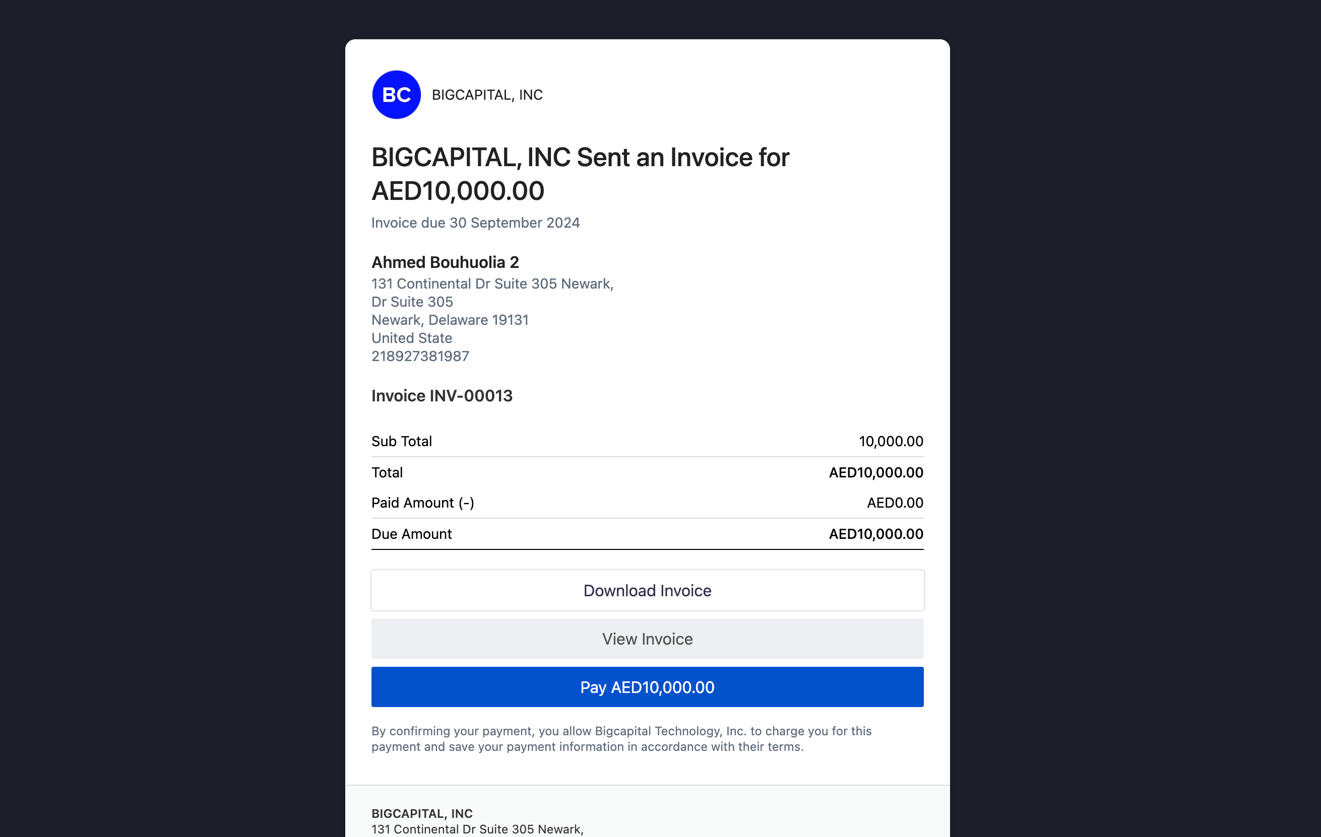 Invoice payment link Invoice payment link