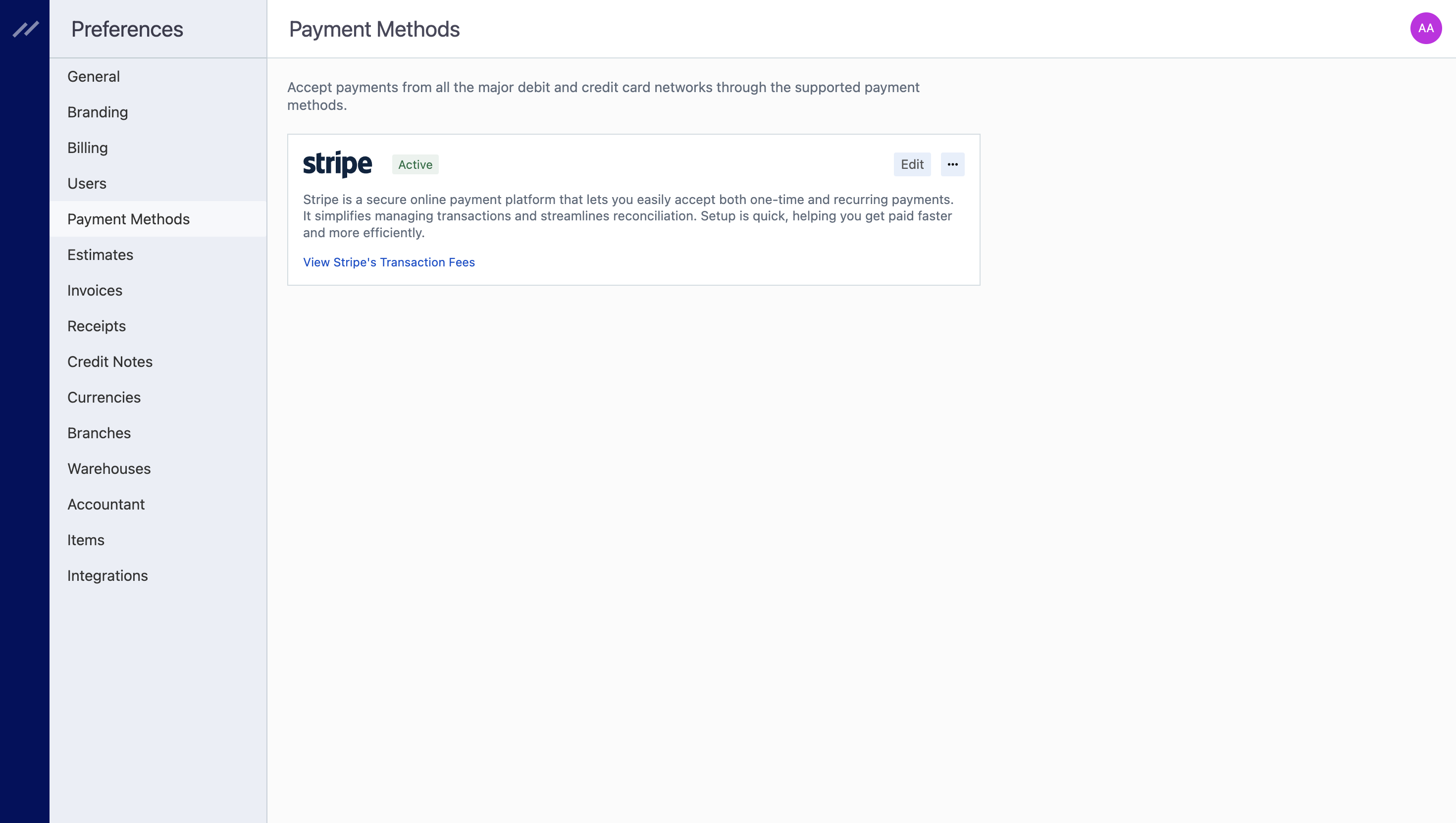 Stripe integration Stripe integration